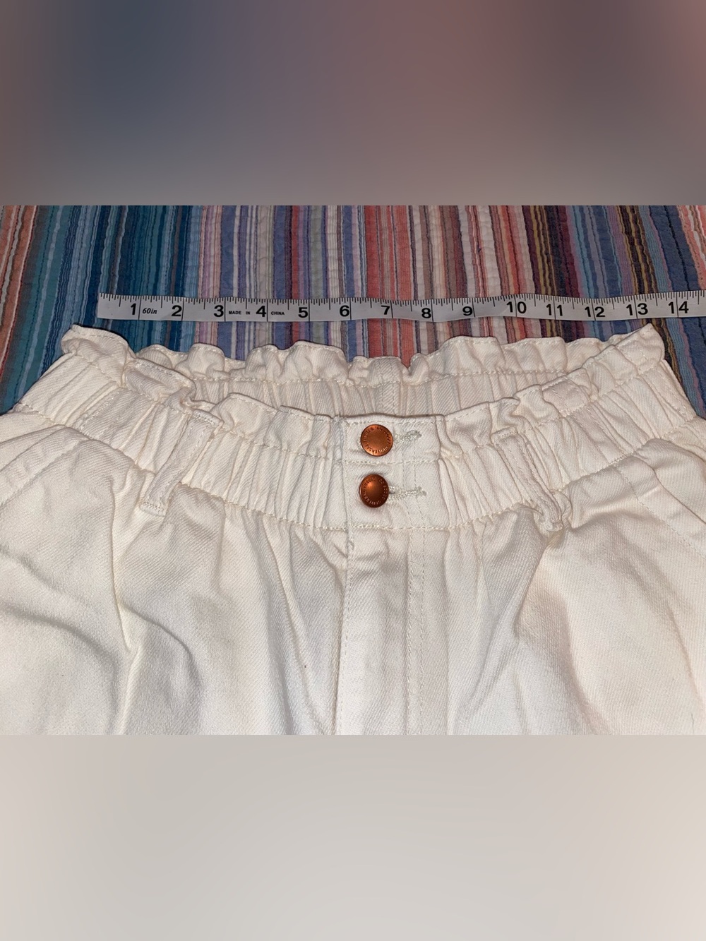 Universal Thread Cream Paperbag Waist Pants - Picture 6 of 8